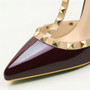 Women Valentino Rivet Slingback Sexy High Heels Pumps Shoes