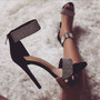 Women Luxury Crystal Sexy Bling Rhinestone Stiletto High Heel Sandals Elegant Shoes