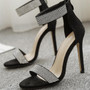 Women Luxury Crystal Sexy Bling Rhinestone Stiletto High Heel Sandals Elegant Shoes