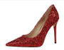 Women's Luxury Glitter Crystal Heels Cinderella Pumps Wedding Shoes