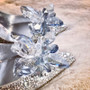 Women's Luxury Rhinestone Crystal Stiletto Heels Cinderella Pumps Wedding Shoes