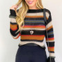 Casual Stripe Knitted Sweater