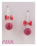 Drop bow earrings