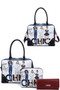 Nikky By Nicole Lee 3in1 Chic Girls Print Satchel Crossbody And Wallet Set