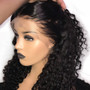 Lace Front Human Hair Wigs For Women Remy Brazilian Deep Wave Wig Bleached Knots Plucked With Baby Hair slove rosa