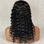 Lace Front Human Hair Wigs For Women Remy Brazilian Deep Wave Wig Bleached Knots Plucked With Baby Hair slove rosa