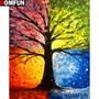 HOMFUN Full Square/Round Drill 5D DIY Diamond Painting "tree" 3D Embroidery Cross Stitch 5D Home Decor Gift A15055