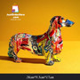 JOH Modern Creative Painted Colorful Dachshund Dog Decoration