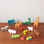 JOH Wooden Animal Building Blocks Color For Kids