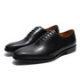 Handmade Men's Plain Toe Wholecut Oxfords Genuine Leather Dress Shoes Brown Black Business Shoes Wedding Formal Shoes for Men