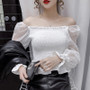 Blouse Autumn Elegant Sweet Sexy Long Sleeve Chiffon Shirt