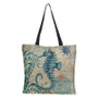 Sea Turtle Turquoise Tote Bag
