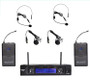 Freeboss M-2280  50M Distance 2 Channel Headset Mic System UHF Wireless Microphones