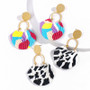 Personilty Handmade Polymer Clay Geometric Earrings For Women Fashion Jewelry Modern Unique Statement Drop Earring Girls