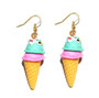 Earring For Women Resin Drop Custom Made Handmade Cute Girls Gift Eardrop Eardrop Popcorn Chocolate Fries Ice Cream