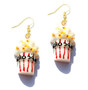 Earring For Women Resin Drop Custom Made Handmade Cute Girls Gift Eardrop Eardrop Popcorn Chocolate Fries Ice Cream