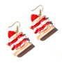 Earring For Women Resin Drop Custom Made Handmade Cute Girls Gift Cookies Macaron Cake Food Donuts