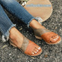 Summer casual shoes ladies open toe low heel sandals