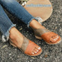 Summer casual shoes ladies open toe low heel sandals