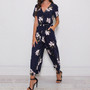 Summer Vintage Floral Bohemian Jumpsuit