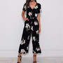 Summer Vintage Floral Bohemian Jumpsuit