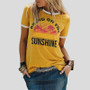 Chic Letter Printed Short-Sleeve Tee