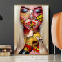 Abstract Graffiti Tattoo Girl Modern Art Posters And Prints Fashion Woman Picture On Canvas Wall Art Painting For Living Room