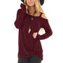 Sexy long sleeve one-shoulder T-shirt