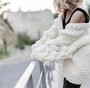 Oversized Chunky Thick Cable Knit Cardigan Sweater