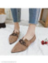 Plain Flat Point Toe Casual Date Flat & Loafers
