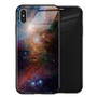 Luxury Space Cover Case for iPhone X XS MAX XR XS Glass Silicone Phone Case for iPhone 6 7 8 Plus