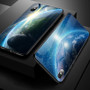 Luxury Space Cover Case for iPhone X XS MAX XR XS Glass Silicone Phone Case for iPhone 6 7 8 Plus