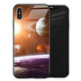 Luxury Space Cover Case for iPhone X XS MAX XR XS Glass Silicone Phone Case for iPhone 6 7 8 Plus