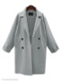 Notch Lapel Plain Coat