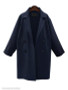 Notch Lapel Plain Coat