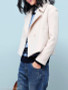 Notch Lapel Plain Coat