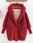 Hooded Single Button Plain Coat