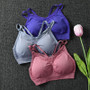 Sexy Sports Suits Seamless Yoga Set Women Fitness Clothing Sportswear Woman Gym Leggings Padded Push-up Strappy Sports Bra