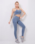 Seamless Yoga Set Women Dry Fit Two 2 Piece Tight Crop top Bra Vest Legging Sportsuit Workout Outfit Fitness Gym Sets Clothes