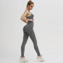 New Arrival Sweet Colors Seamless Yoga Set Women Crop Top Sport Bra Gym Leggings Lift the Hips Fitness Workout Clothes Tracksuit