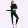 Colorvalue Seamless Workout Yoga Sets Women Stretchy Sport Fitness Suits Full Zipper Crop Tops High Waisted Leggings Activewears