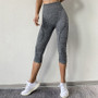 BINAND Tights Woman Sports Fitness Yoga Pants Workout Gym Leggings Sport Women Fitness Seamless Sport Leggings Capris 3/4 Pants