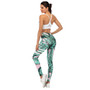 Brand Sexy Women Legging leaf Printing Fitness leggins Fashion Slim legins High Waist Leggings Woman Pants