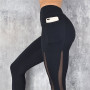 CHRLEISURE High Waist Pocket Leggings Solid Color Workout leggings Women Clothes 2019 Side Lace Leggins Mmujer