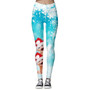 Women's High Waist Leggings 2019 Snowflake Christmas Printing Leggings Bottoms Breathable Merry Christmas Pants Fitness Leggins