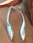 Vintage Handmade 800 Sterling Silver Artisan Dangle Earrings