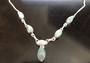 Larimar Fine Jewel Caribbean 925 Sterling Silver Set, 18" Necklace, Bracelet & Earrings