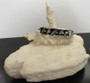 Sterling Silver Mexican Inlaid Abalone Hook Bangle Bracelet