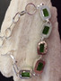 Peridot Quartz Round Handmade Pendant 1.5", Necklace, Ring & Bracelet Set