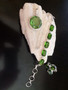 Peridot Quartz Round Handmade Pendant 1.5", Necklace, Ring & Bracelet Set